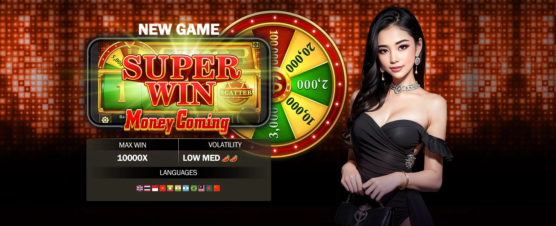 PH333 Live Baccarat Table with Dealer